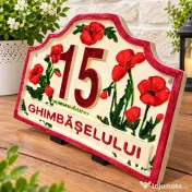 Plăcuță număr casă / stradală personalizată – Print 3D 