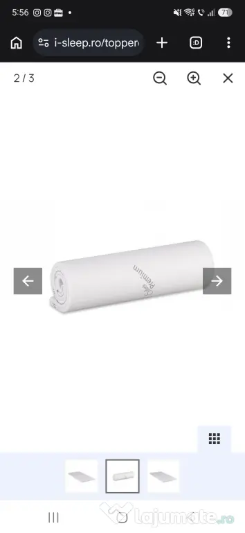 Topper saltea iSleep 160x200cm