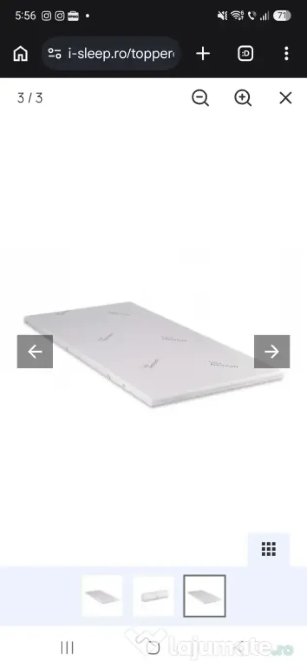 Topper saltea iSleep 160x200cm
