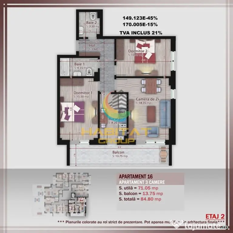 Pallady 3 camere decomandat 85 mp finaizare rapida - Bucuresti (Bucuresti-Ilfov)