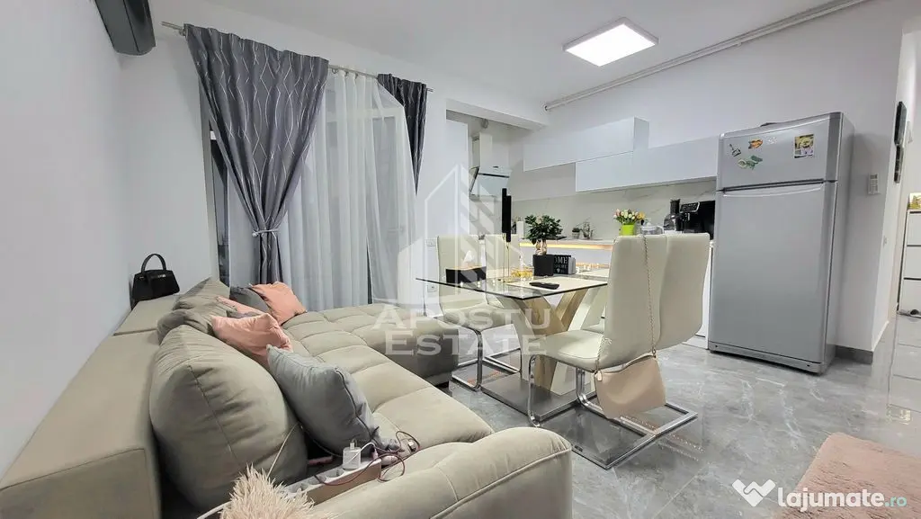 Apartament cu 3 camere,mobilat si utilat modern,Dumbravita,etaj 1 - Dumbravita (Timis)