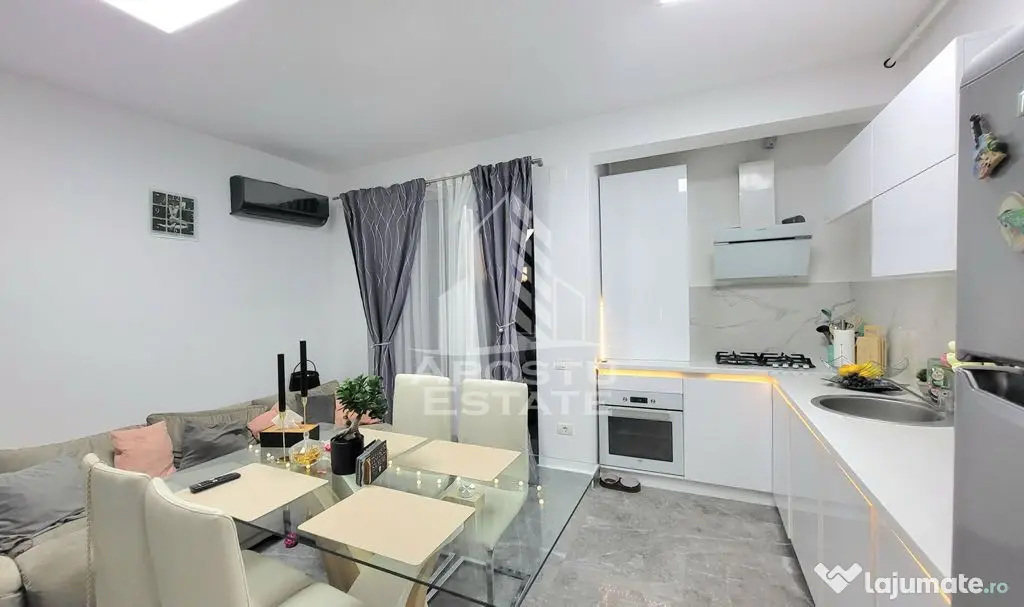 Apartament cu 3 camere,mobilat si utilat modern,Dumbravita,etaj 1 - Dumbravita (Timis)