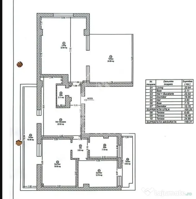 Penthouse cu 3 camere de vanzare,terasa mare, Zona Aradului, Timisoara - Timisoara (Timis)