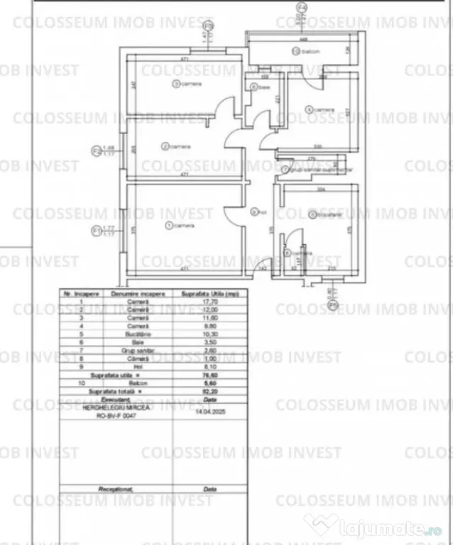 Apartament 4 camere | Decomandat | 77mp | Zona Tractorul - Brasov (Brasov)