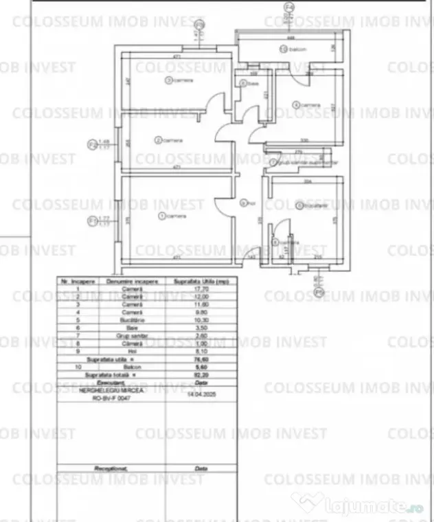 Apartament 4 camere | Decomandat | 77mp | Zona Tractorul - Brasov (Brasov)