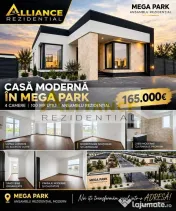 MEGA PARK - Casa Parter/ 4 camere / 3 dormitoare / 2 bai - 452mp teren 
