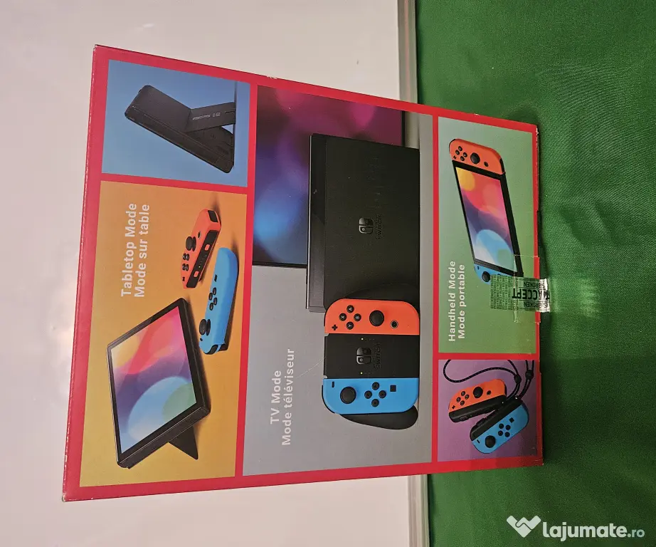 Nintendo Switch OLED 64GB – Full Box, stare excelentă