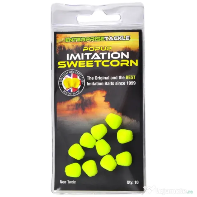 ENTERPRISE TACKLE POPUP SWEETCORN FLUORO YELLOW 10buc.