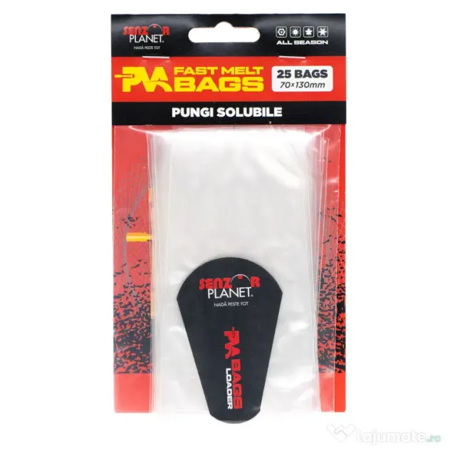 SENZOR PLANET PUNGI SOLUBILE PVA BAGS 70x130mm 25buc