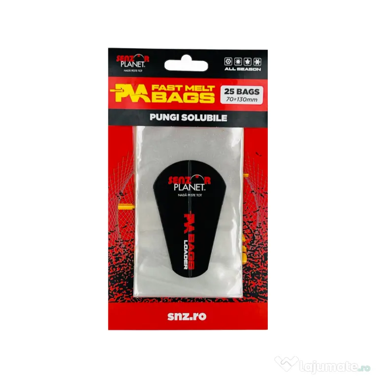 SENZOR PLANET PUNGI SOLUBILE PVA BAGS 70x130mm 25buc