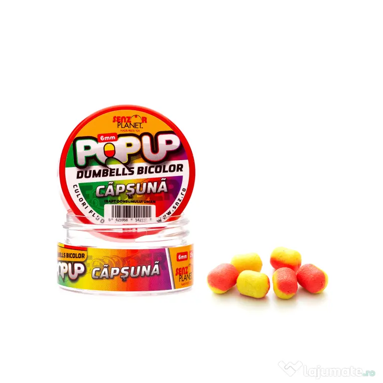 SENZOR PLANET POP-UP DUMBELLS BICOLOR CAPSUNA 6mm 15g