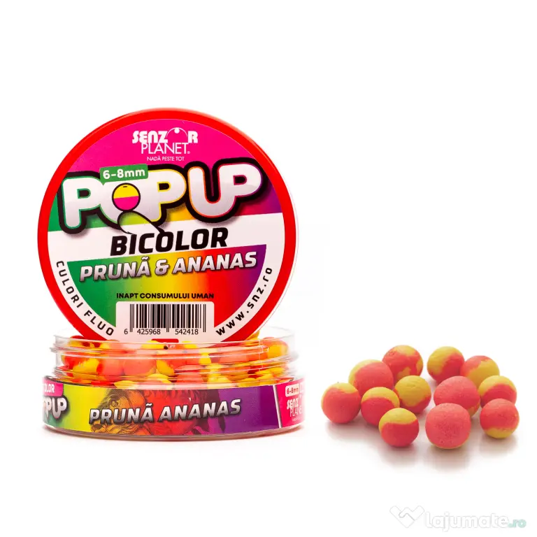 SENZOR PLANET POP-UP BICOLOR PRUNA & ANANAS 6-8mm 30g