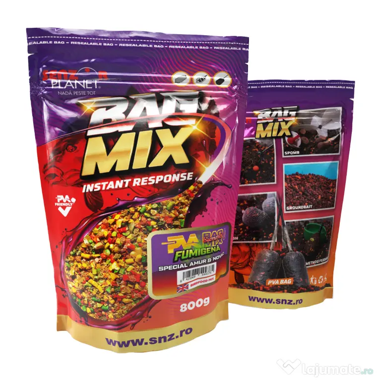 SENZOR PLANET SUMMER PVA BAG MIX FUMIGENA SPECIAL AMUR & NOVAC 800g