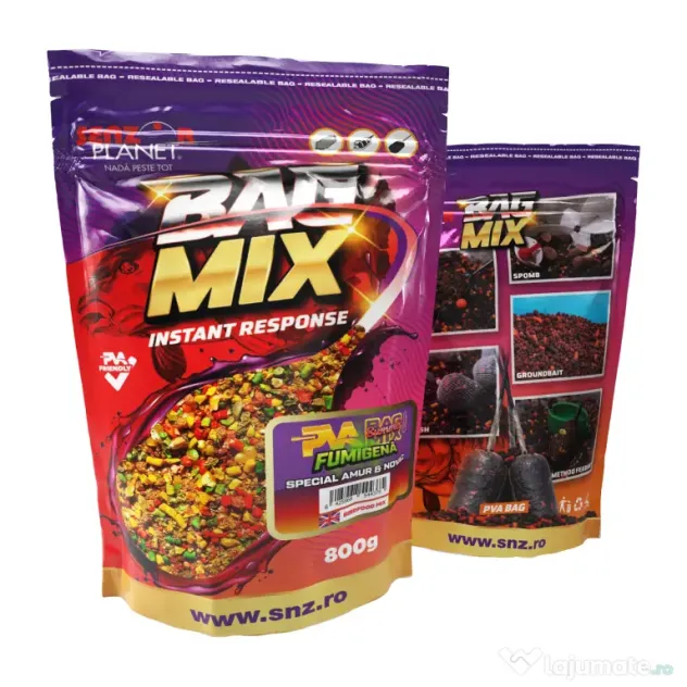 SENZOR PLANET SUMMER PVA BAG MIX FUMIGENA SPECIAL AMUR & NOVAC 800g