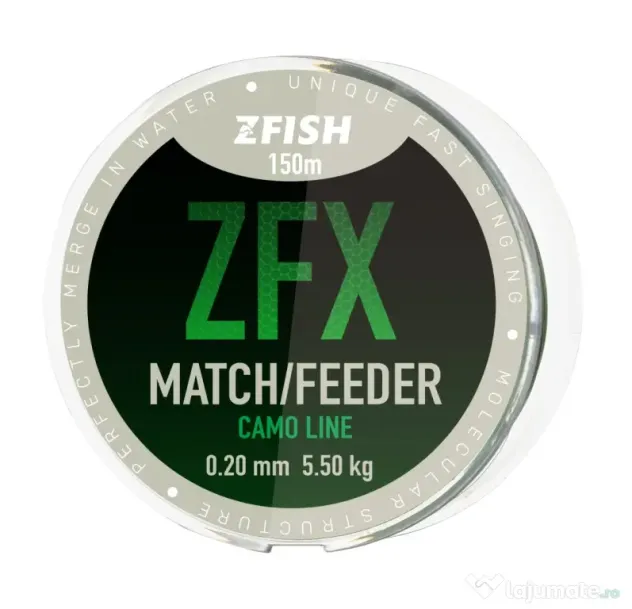 ZFISH FIR MONOFILAMENT ZFX MATCH/FEEDER CAMOLINE, 150m 0.20mm/5.5kg