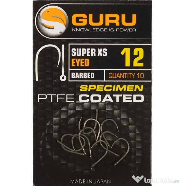 GURU CARLIGE SUPER XS BARBED GURU, 10buc Nr 12