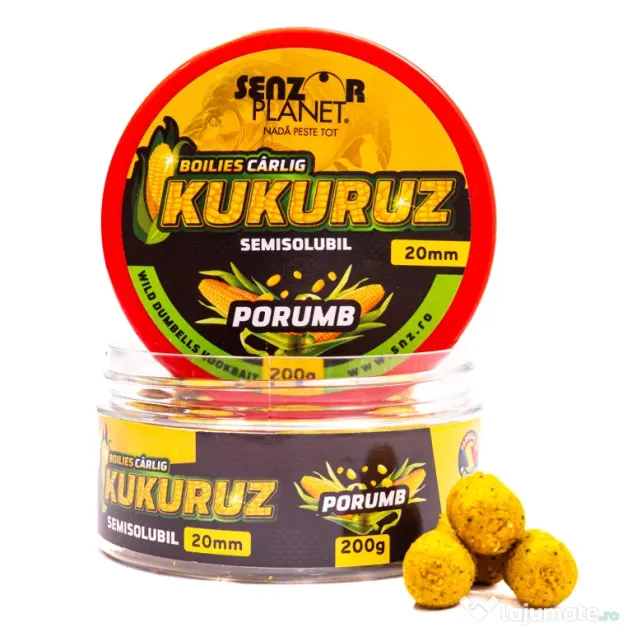 SENZOR PLANET BOILIES KUKURUZ PENTRU CARLIG PORUMB 20mm 200g