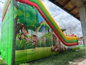 Topogan gonflabil*tobogan cu 2 pante de coborâre 