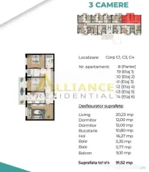 Apartament 3 camere | 89 mp | 5 min metrou Berceni