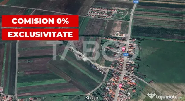 Teren de vanzare 10000 mp CF 107274 deschidere de 42 m in Su - Sura Mica (Sibiu)
