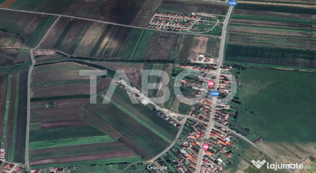 Teren de vanzare 10000 mp CF 107274 deschidere de 42 m in Su - Sura Mica (Sibiu)