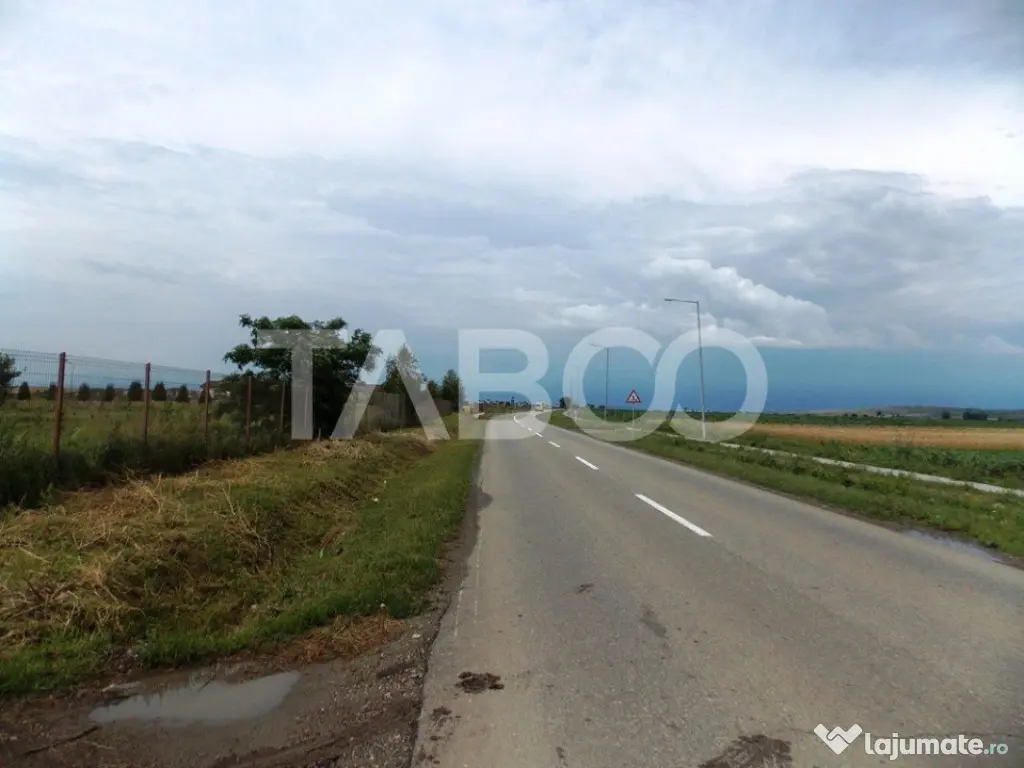 Teren de vanzare 10000 mp CF 107274 deschidere de 42 m in Su - Sura Mica (Sibiu)