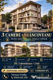 Apartament 3 camere Metrou Brâncoveanu și Orășelul Copiilor la 10 minute