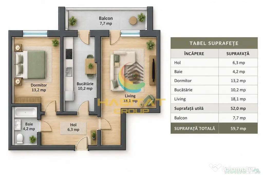 Apartament 2 camere - Nicolae Teclu - Bucuresti (Bucuresti-Ilfov)