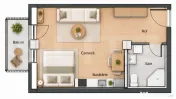 Apartament de vânzare, 38.60 mp, zona Nord
