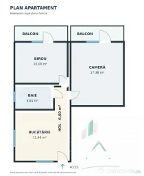 Ap 3 CAMERE | 2 BALCOANE INCHISE | 2 LOCURI DE PARCARE | Iri
