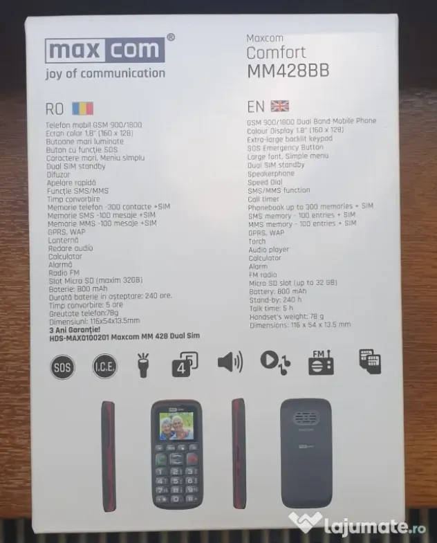Telefon mobil Maxcom Comfort MM428BB