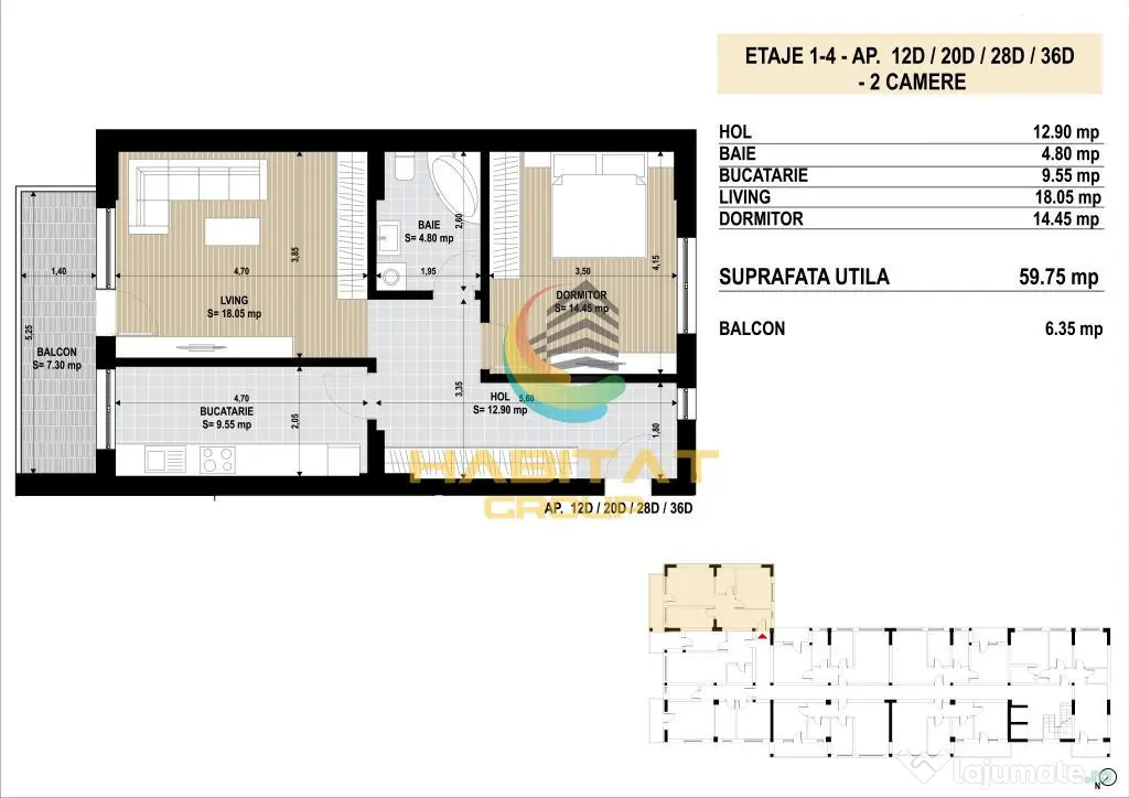 Apt 2 camere decomandat | Ansamblu nou | 0% comision - Bucuresti (Bucuresti-Ilfov)