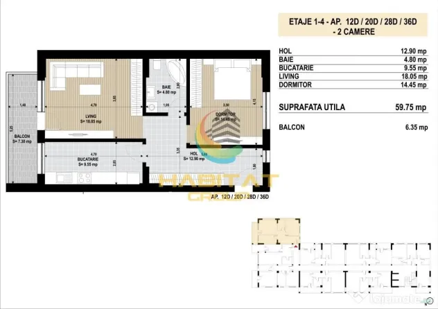 Apt 2 camere decomandat | Ansamblu nou | 0% comision - Bucuresti (Bucuresti-Ilfov)