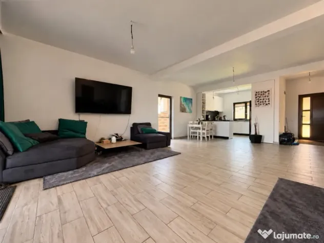 Casă 4 camere 120 mp, teren liber 380 mp, terasă | Dezmir, - Dezmir (Cluj)