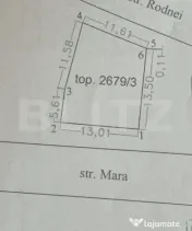 Teren intravilan, 191 mp, strada Mara 