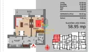Apartament 2 camere Berceni 59mp situat la etaj 1/7 bloc nou 2025 