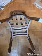 Set sufragerie anii '50: masă extensibilă + 6 scaune – stare impecabilă