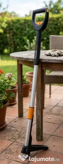 Fiskars extractor de buruieni telescopic 1–1,19 m brațe din oțel inoxidabil