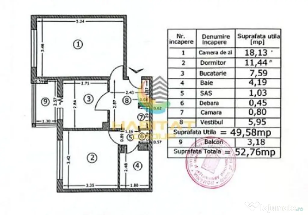Apartament 2 Camere 52.76mp Zona Aparatorii Patriei - Bucuresti (Bucuresti-Ilfov)