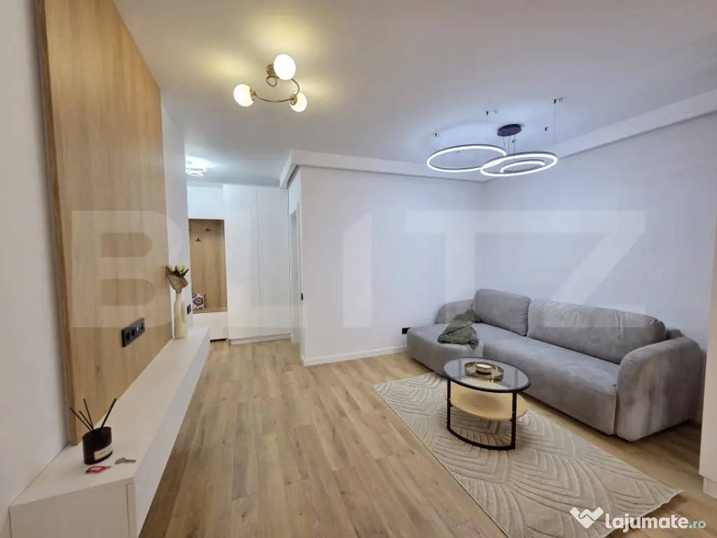Apartament modern, 2 camere, terasa, parcare, Zona Tineretul - Floresti (Cluj)