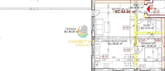 Pallady 2 camere 54 mp + terasa 84 mp ACTE GATA DE MUTARE - Bucuresti (Bucuresti-Ilfov)