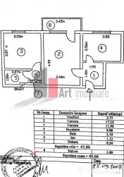 Vânzare apartament 2 camere semidecomandat Piața Progresul 