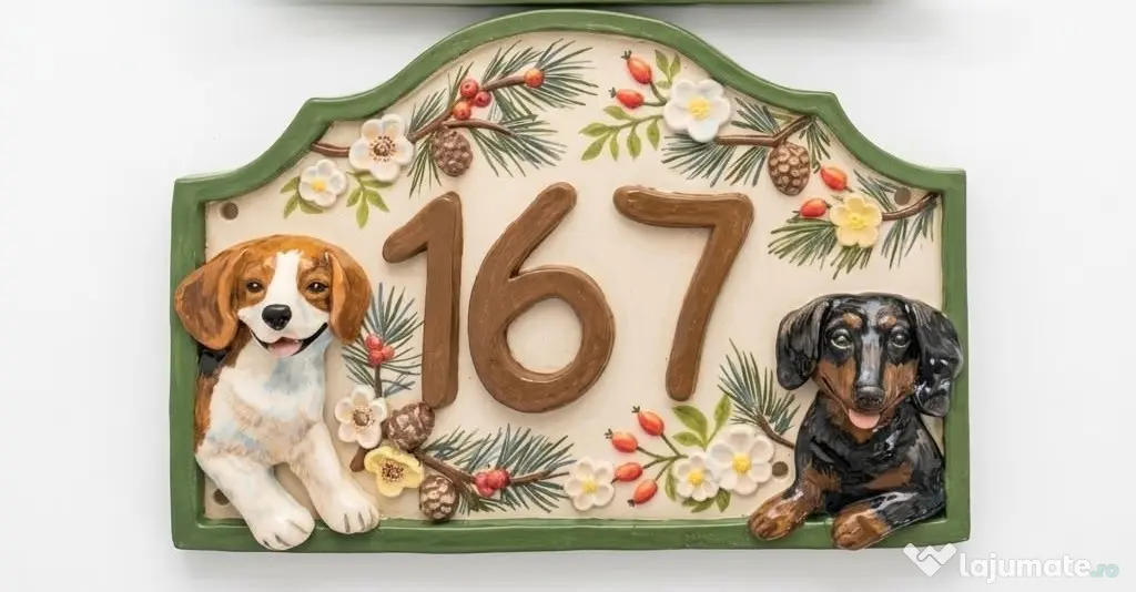 Plăcuță număr casă / stradală personalizată – Print 3D 50 lei