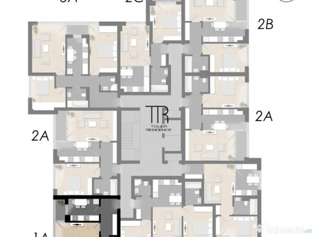 Garsoniera Dotari Premium Incalzire in Pardoseala Ansamblu N