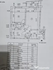 NORD Cameliei, cub , 2 cam decomandat 4/4 la 44500 euro