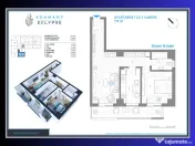 ADAMANT ECLYPSE | 2 camere tip 2F | decomandat | 69.9mp | Iași - CUG 