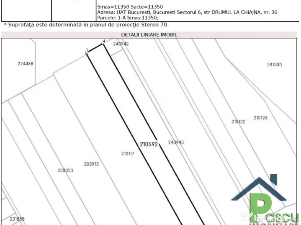 Teren Drum la Chiajna, sector 6, 11.350 mp, D 33 ml