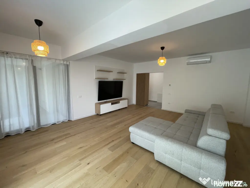 Baneasa, 3 camere, 110mp, parter, finisaje de lux, mobilat ?