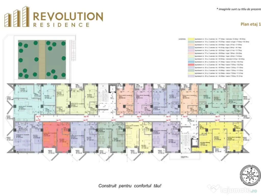 COMISION 0% -Ap.3 camere-str.Vasile Alecsandri 72B, Baia Mare