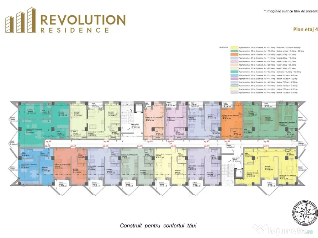 COMISION 0% -Ap.3 camere-str.Vasile Alecsandri 72B, Baia Mare